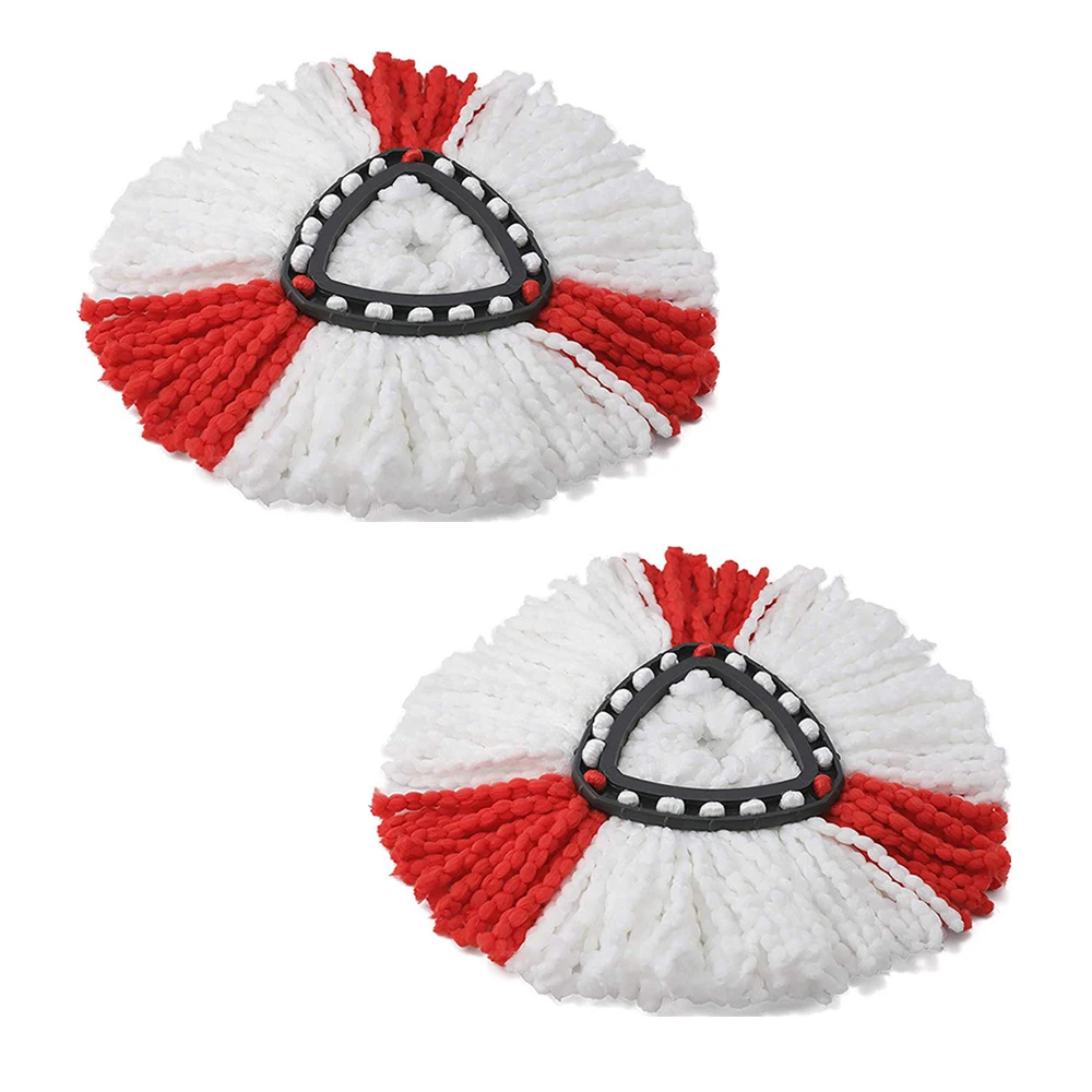 

2pcs/lot 360 Rotating Mop Head Replacement Refill Microfiber Spinning Floor Mop Cleaning Head Refill Mop Head for Vileda