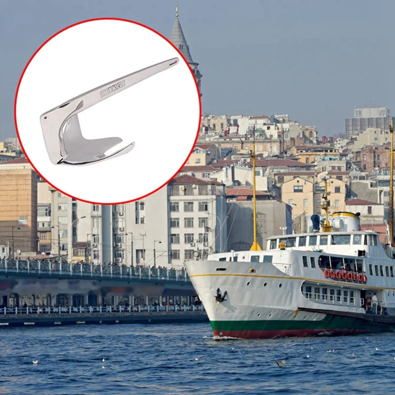 Нержавеющая сталь Delta Стиль Брюс коготь с принтом лодочного якоря 2.2Lbs(1 кг) для