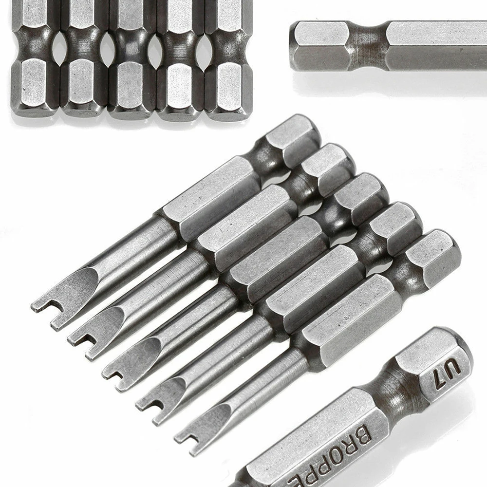 Новинка 5 шт. Магнитный U образный ключ отвертка биты инструмент 1/4