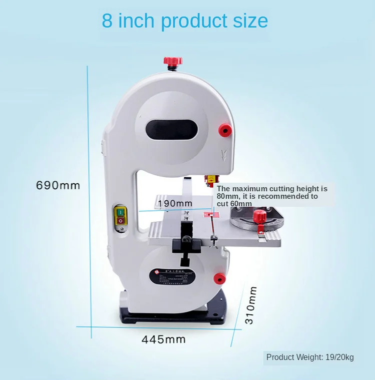 Гироборд с колесами 8 дюймов деревообрабатывающий ленточно пильный станок