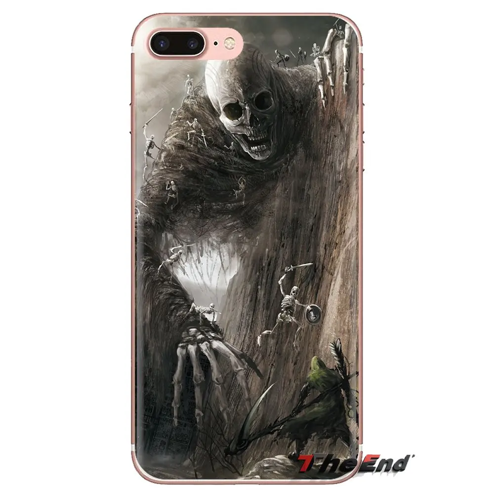 Silicone Phone Skin Case artwork fantasy Art skull 2 For Huawei Honor 5A LYO-L21 Y6 II Compact Y5 Y5II Mate 10 Lite Nova 2i 9i |