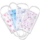 Детские одноразовые маски для защиты от вирусов, одобренная маска для лица, детские маски с мультяшным принтом Дораэмон, мышь, Китти