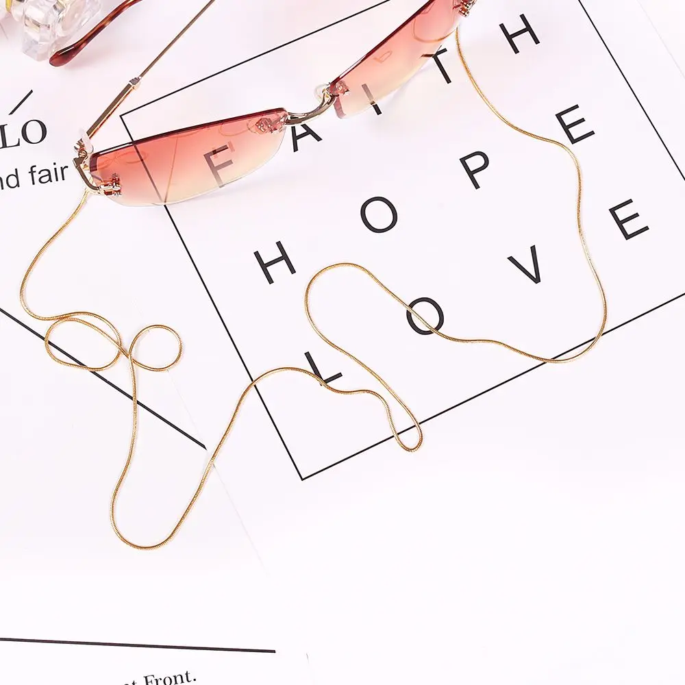 Модная медная цепочка для очков солнцезащитных чтения держатель ремешок шеи