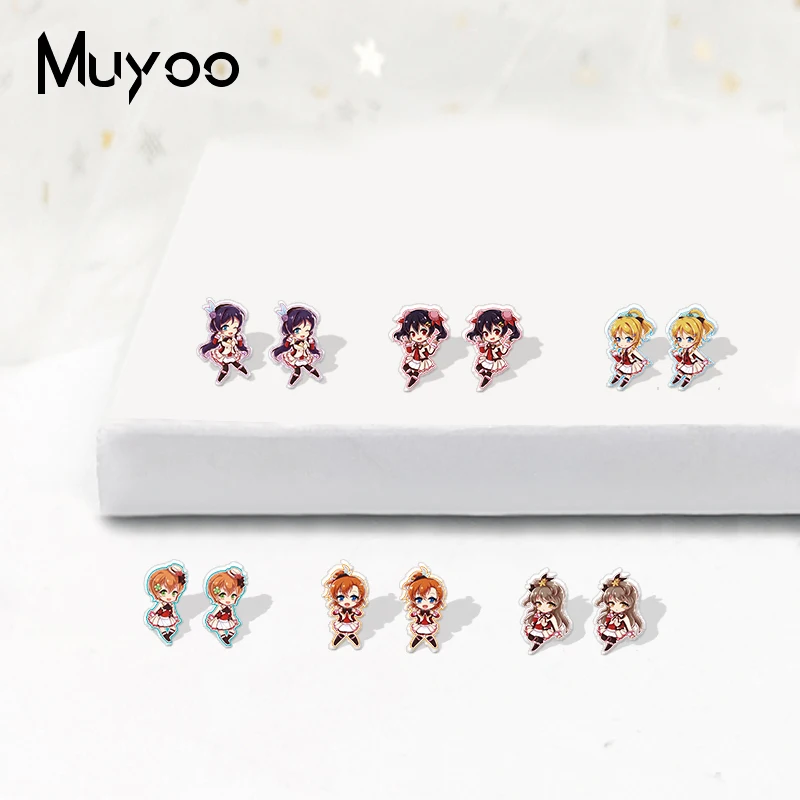 2019 Новые Модные Серьги Love Live Lovelive Sunshine Aqours из аниме акриловой смолы серьги ручной
