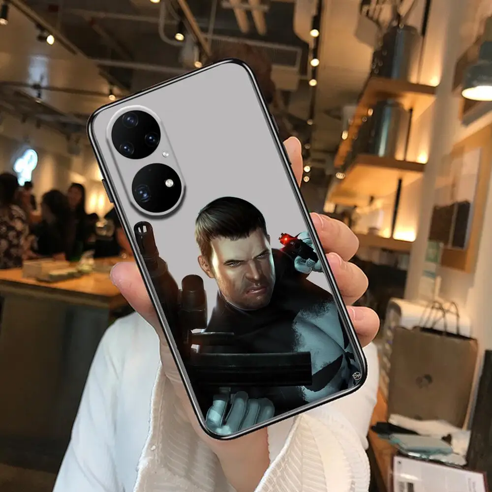 Чехол Marvel Punisher для телефона Huawei p50 P40 p30 P20 10 9 8 Lite E Pro Plus черный с рисунком комиксов.