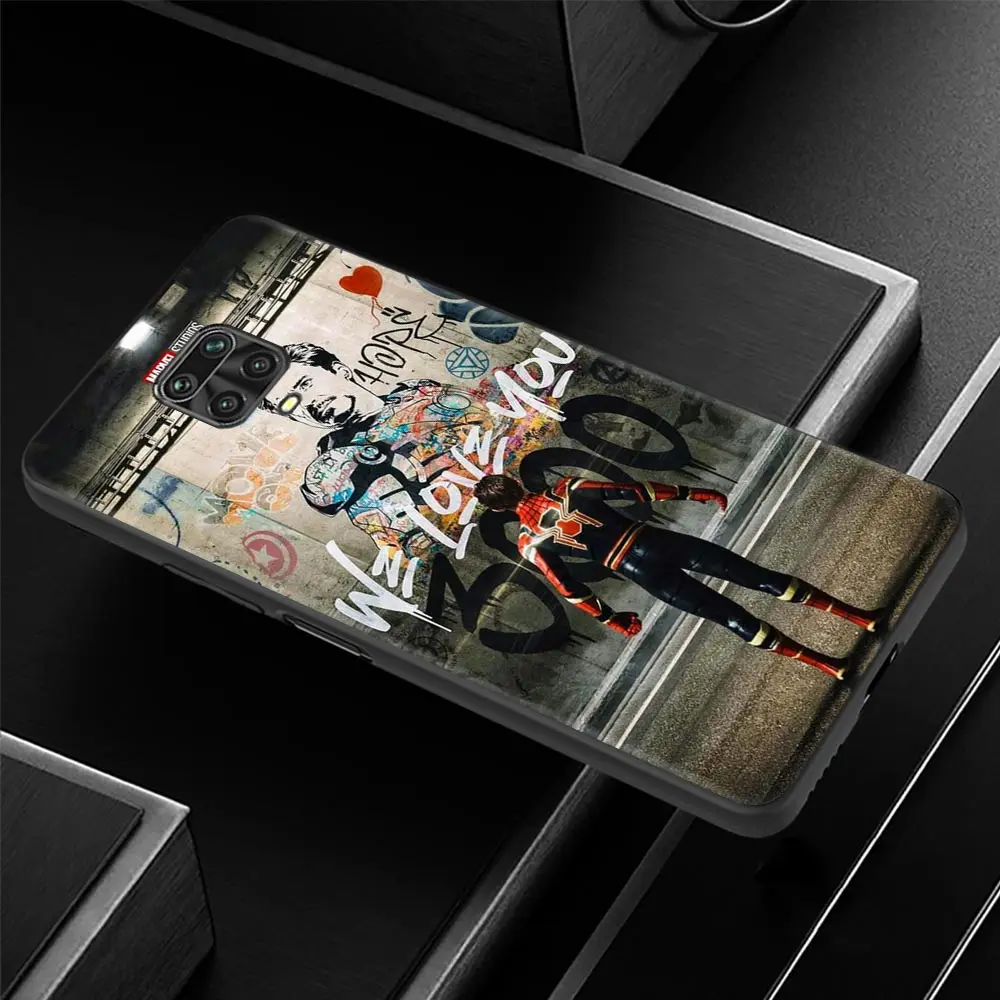 Чехол для Redmi 9 8 9C 9A 8A 7A мягкий чехол Note 11 10 Pro 7 9T 8T 9S с логотипом Marvel Мстители Heros |