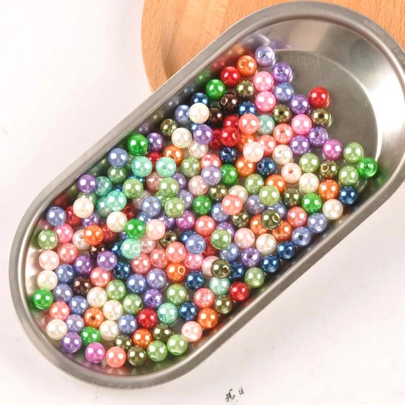 4/6/8/10 мм Смешанные жемчужные круглые бусины для украшения одежды DIY товары шитья и