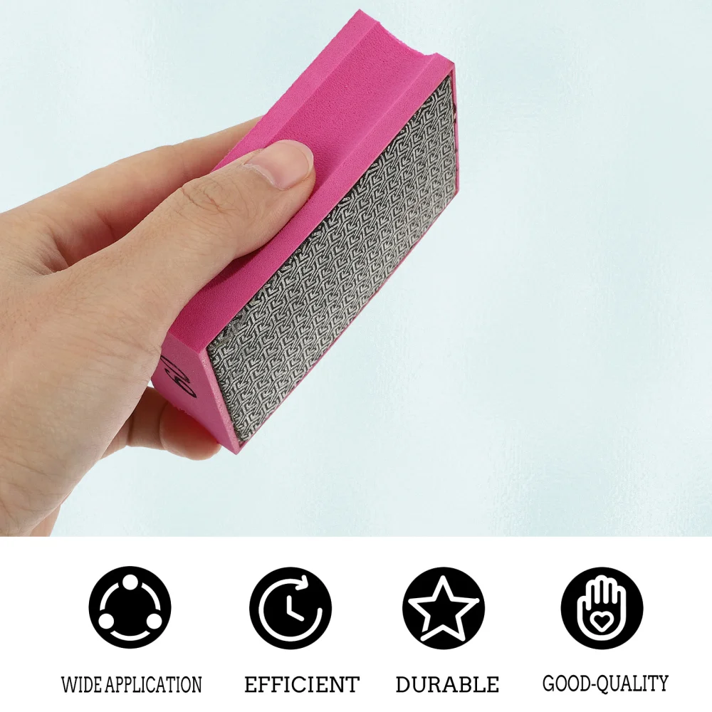 

1pc Diamond Hand Polishing Pad Grinding Block Practical Polishing Block (Rosy)