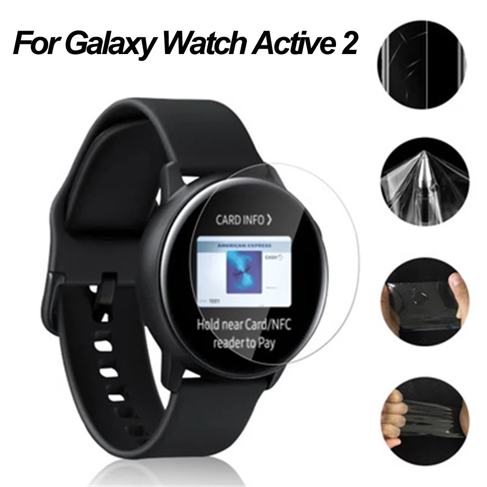 Защитная пленка для Samsung Galaxy Watch Active 2 закаленное 3d-стекло защита экрана мягкое