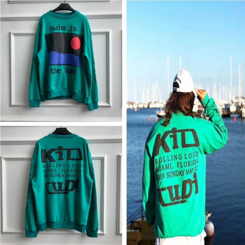 

Толстовка Kanye West KID CUDI CPFM.XYZ для мужчин и женщин, свитшот с рисунком пламени, духа, CPFM Blue Kanye West, худи с 3d рисунком странные дела