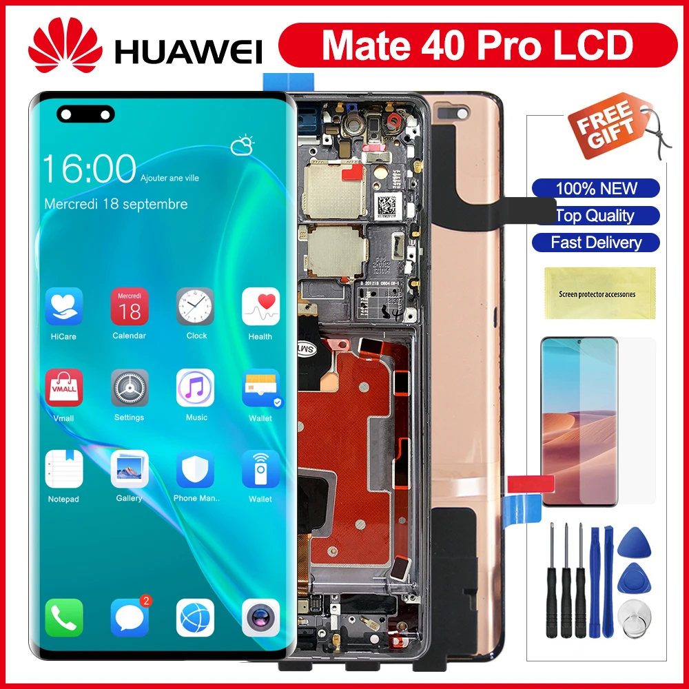 Pantalla Lcd Original de 6,76 pulgadas para Huawei Mate 40 Pro, montaje de pantalla t&aacute;ctil, repuesto para Huawei Mate40 Pro-0