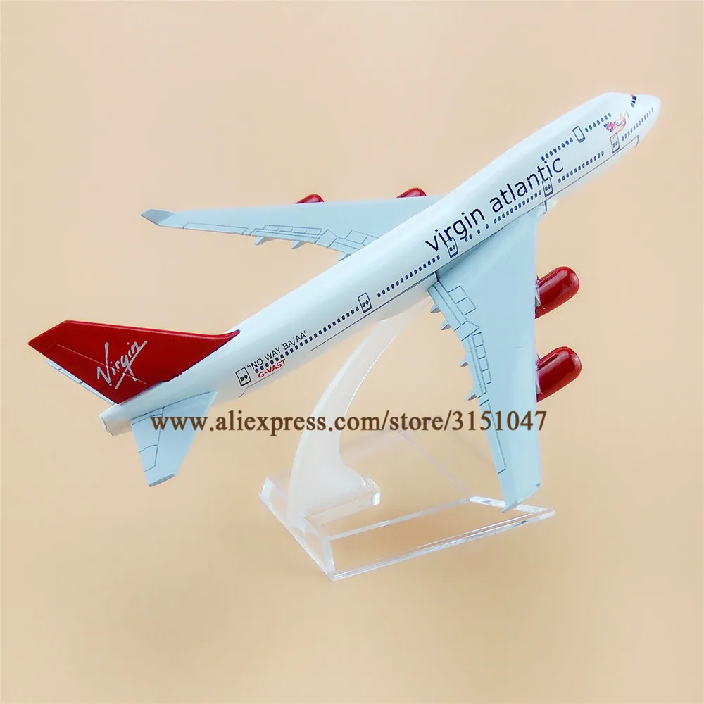 Модель самолета Air British Virgin Atlantic Airlines модель Боинг 747 B747 металлическая из сплава 16