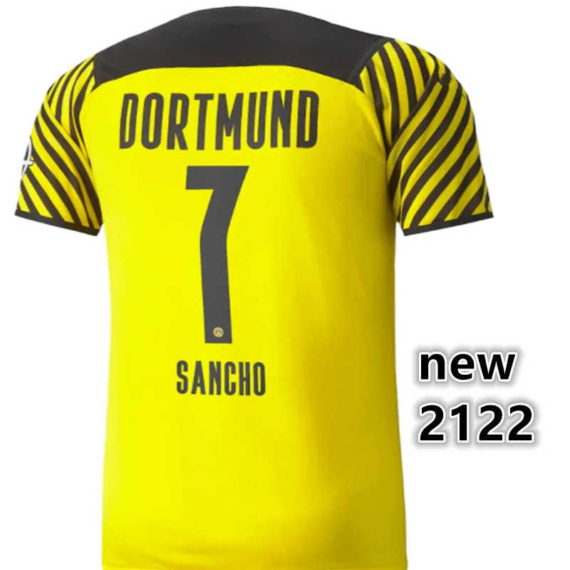 

New Home Size S-4XL 21 22 DortmundES BELLINGHAM WITSEL SCHULZ SANCHO REUS HAZARD HAALAND DortmundES Top Quality