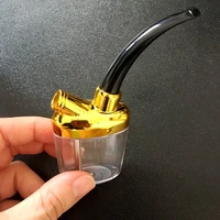 hot sale mini pipe for smoking hookah filter water pipes cigarette holder cleaning container tobacco tube reduce tar men gift