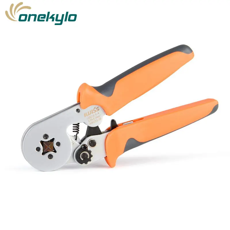 

HSC8 6-4 Square Self-Adjusting Crimping Plier for AWG23-10 End-Sleeves Ferrule Mini Hand Crimper Tool Crimp Termianls