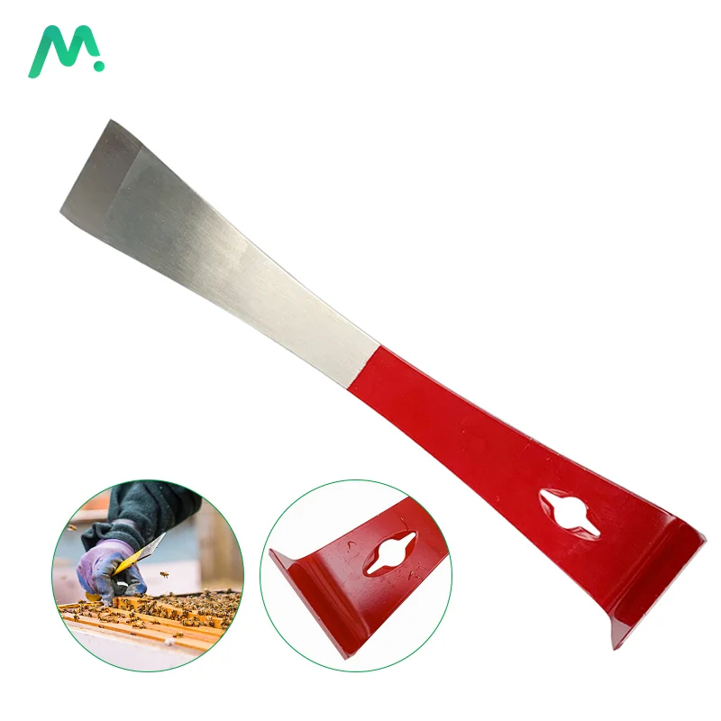 

1PC Stainless Steel Bee Hive Honey Scraper Multifunctional Flat Knife Cut Curved Tail Bee Hive Hand Tools Beekeeping Equipments