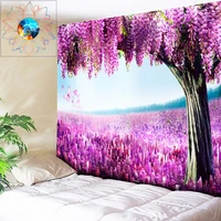 3d lavender tapestry flowers wall hanging boho decor hippie mandala tapestry bohemian psychedelic tapestry livingroom dorm decor