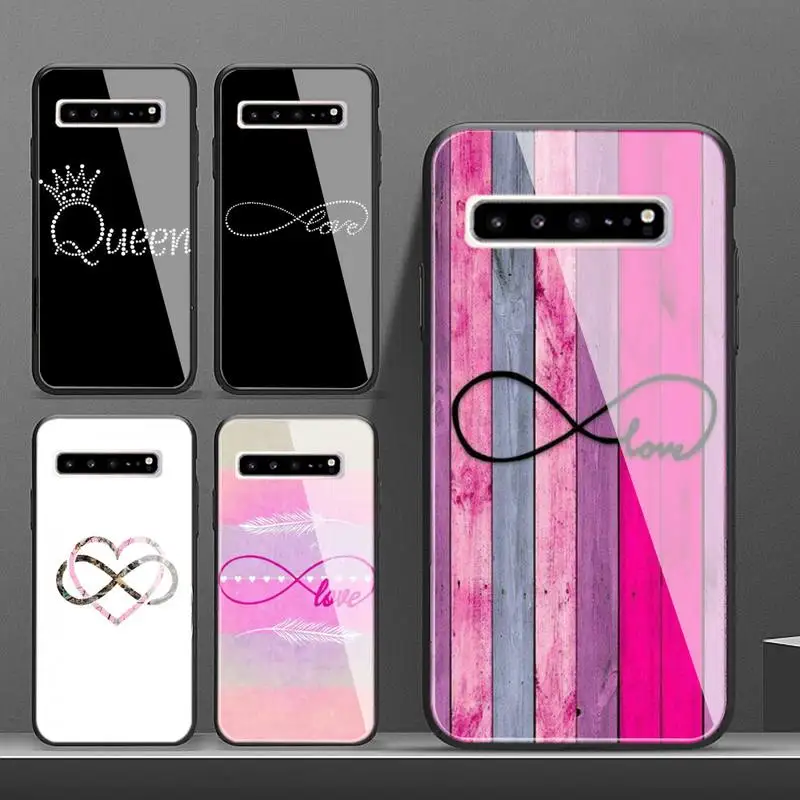Стеклянный чехол INFINITY Love для Samsung Galaxy S20 Ultra S10 S9 S8 S7 Plus Edge E Lite Note 8 9 10 Pro|Бамперы| |