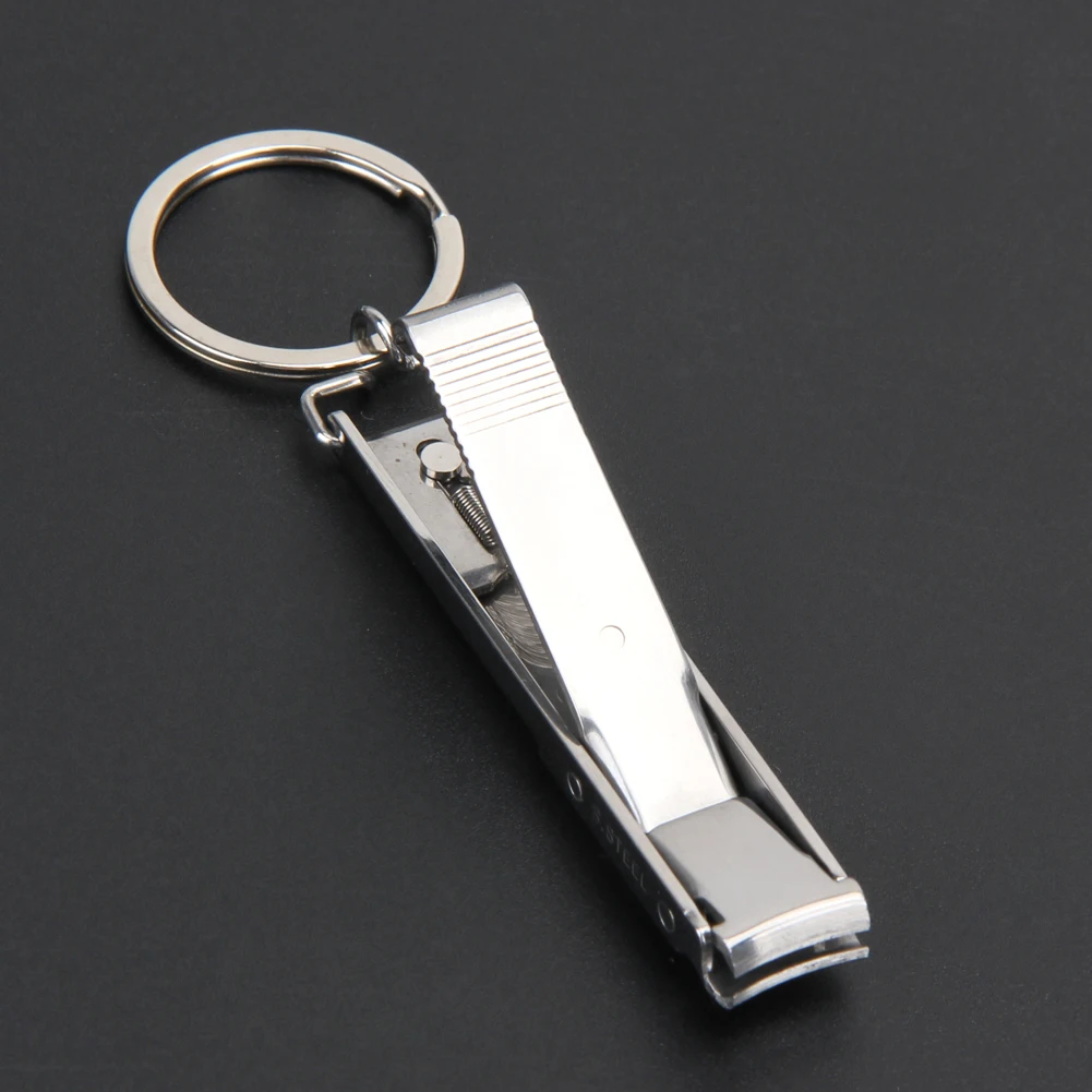 EDC Ultra-thin Clippers Cutter Stainless Keychain Portable Foldable Hand Toe Nail Outddor Camping Hiking Travel Tools | Спорт и