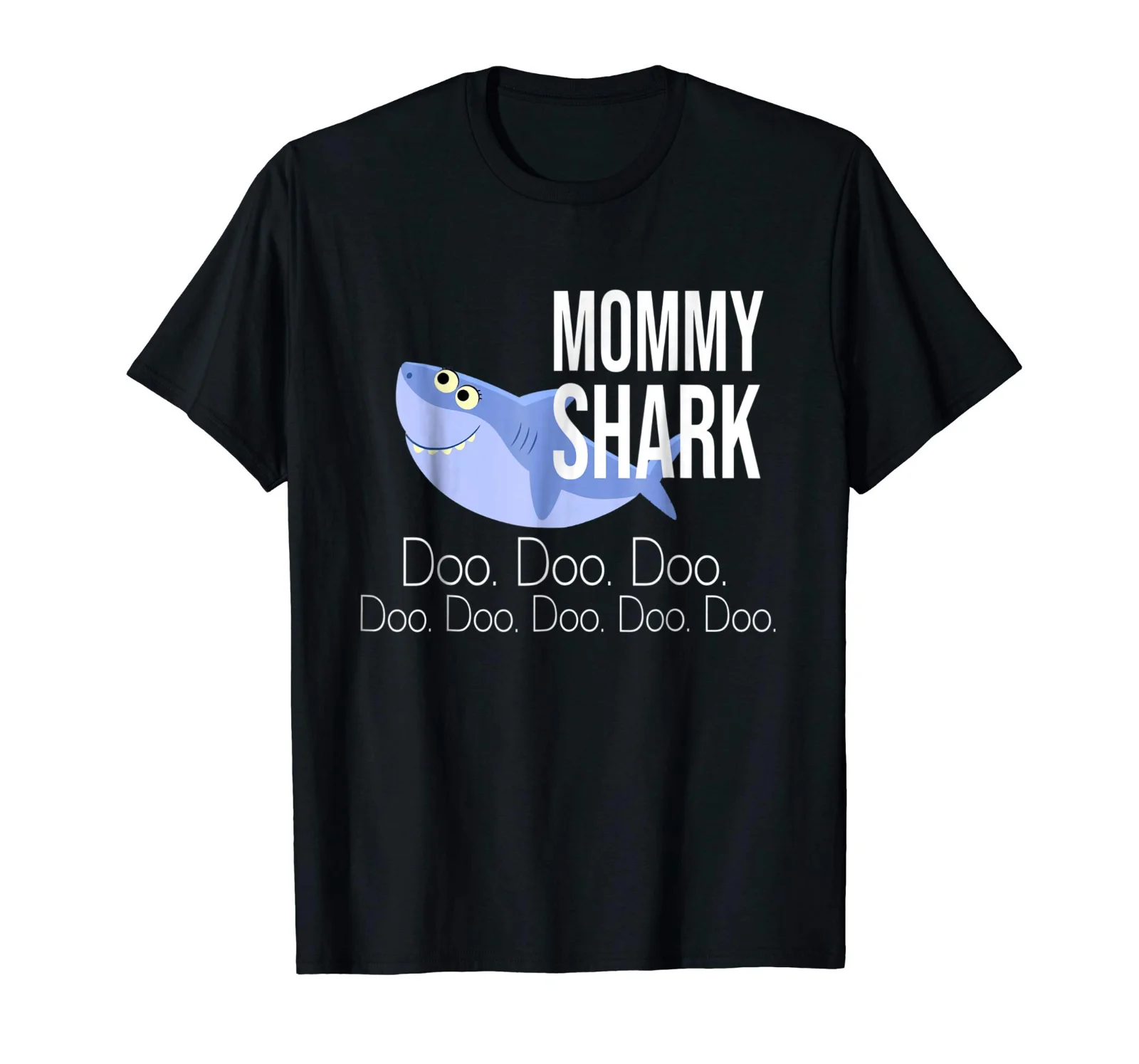 Мама Акула ребенок мама папа одинаковые Семейные акулы Милая Черная футболка 2019