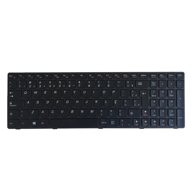 Клавиатура для LENOVO Ideapad B570 Z570 Z575 V570A V570G B575 B580 B590 B590A клавиатура ноутбука br Черная |