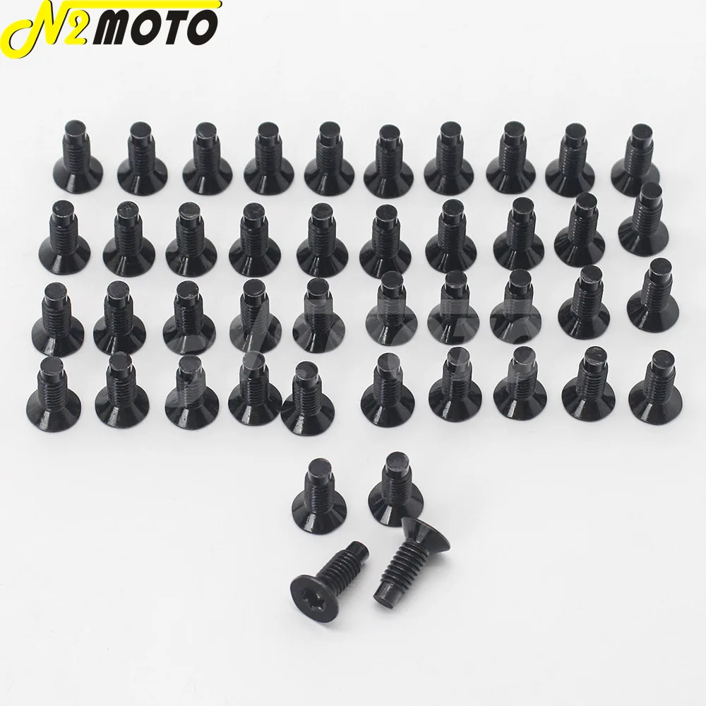 44 x болты для рамы лобового стекла мотоцикла и шарнирные звездообразные винты TJ YJ