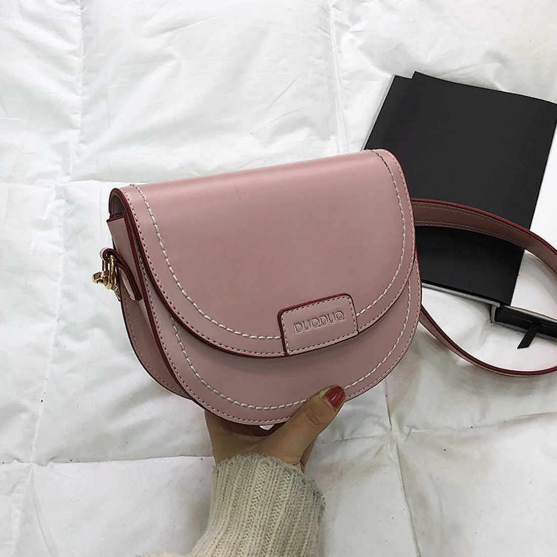 Женская сумка седло через плечо для женщин 2020 качественные Роскошные Сумки из