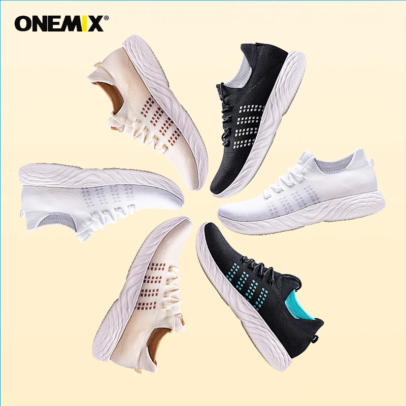 Туфли ONEMIX мужские для бега дышащие Спортивные Повседневные удобные лоферы без
