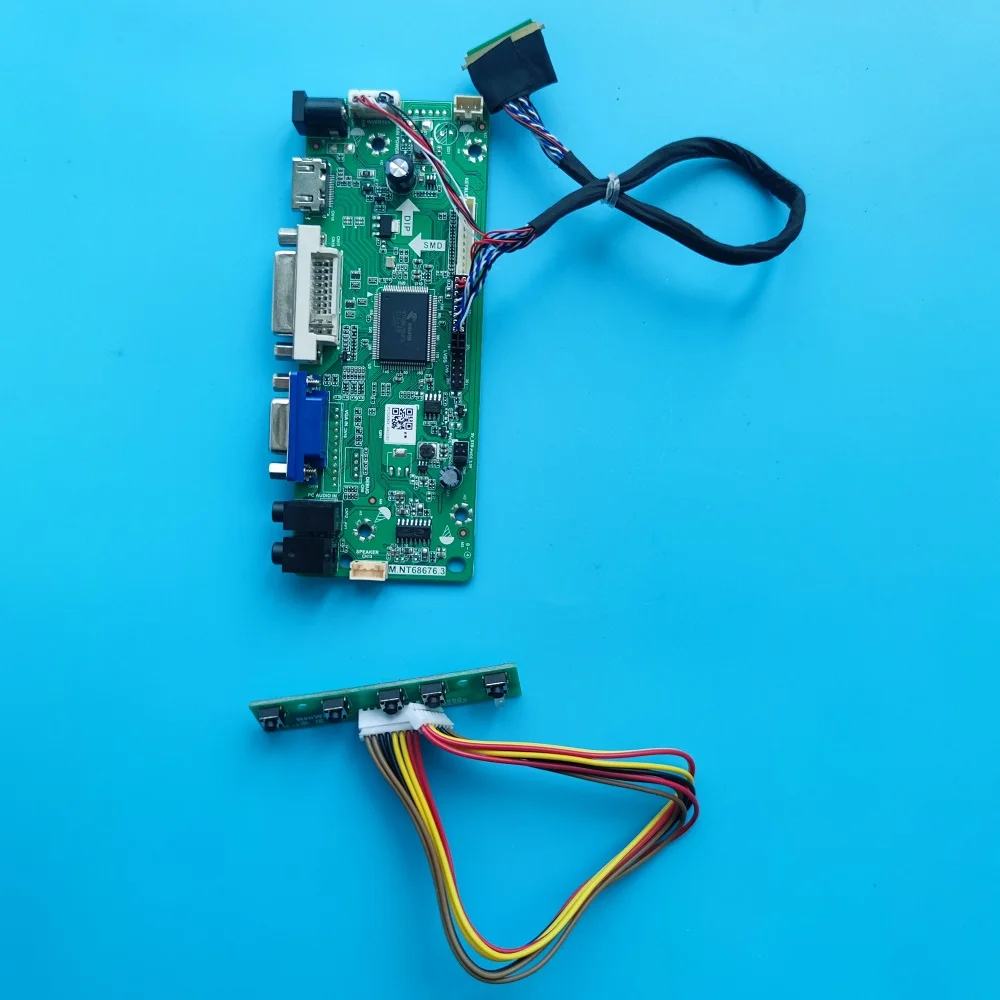 Плата контроллера LED LCD LVDS DVI VGA для женских/L11/L21/L12/L13/LA3/L63 1600x900 панель монитора
