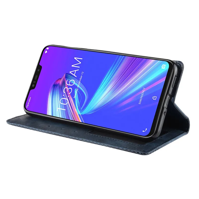 Для Asus Zenfone Max M2 ZB633KL чехол Asus X01AD чехол флип чехол для телефона из искусственной кожи для Asus ZB633KL ZB ZB633 633 633KL KL чехол 6,3