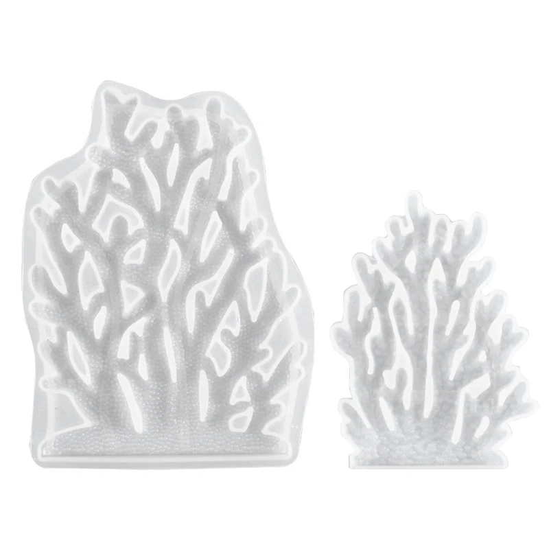 

«Сделай сам» с украшением в виде кристаллов прессформу эпоксидной смолы творческий хорошо выглядящий Коралл настольные украшения силикон...