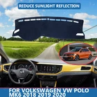 Анти-скольжения Анти-УФ коврик приборной панели крышки Панель Dashmat защиты ковровых покрытий для Volkswagen VW POLO MK6 2018 2019 2020 аксессуары