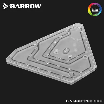 Barrow Distro Plate для JONSBO TR03 чехол LRC2.0(5V 3Pin AURA) JSBTR03 SDB|Кулеры и системы охлаждения компьютера| |