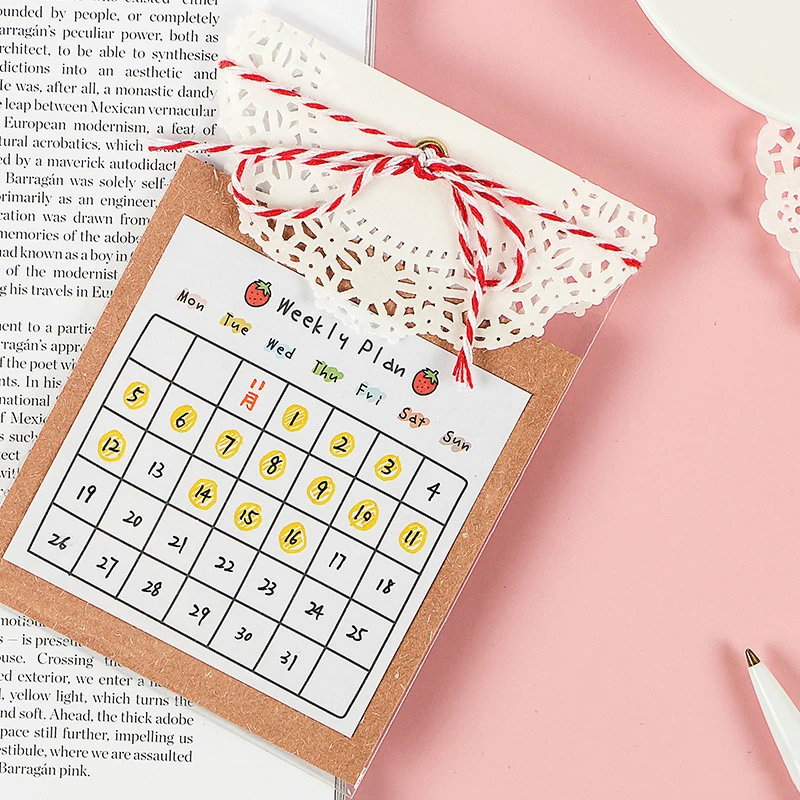 

40Pcs Kawaii In List To Do List Cute Planners Scrapbooking Background Decoration