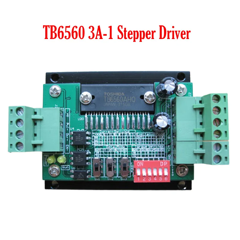 

3A-1 Stepper Motor Driver Board TB6560 Single Axis Current Controller 10 Files DC 12V-24V 3.5A