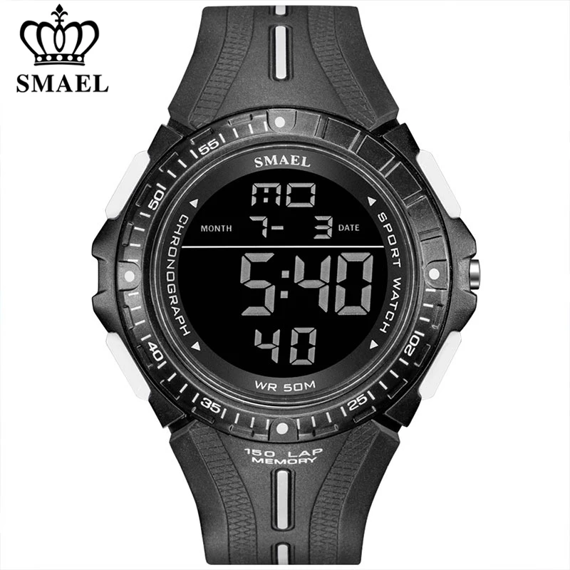 

SMAEL Brand Military Sport Wrist Watch Fashion Men Waterproof Digital Watch Men Date Chronograph Male Clock Relogio Masculino