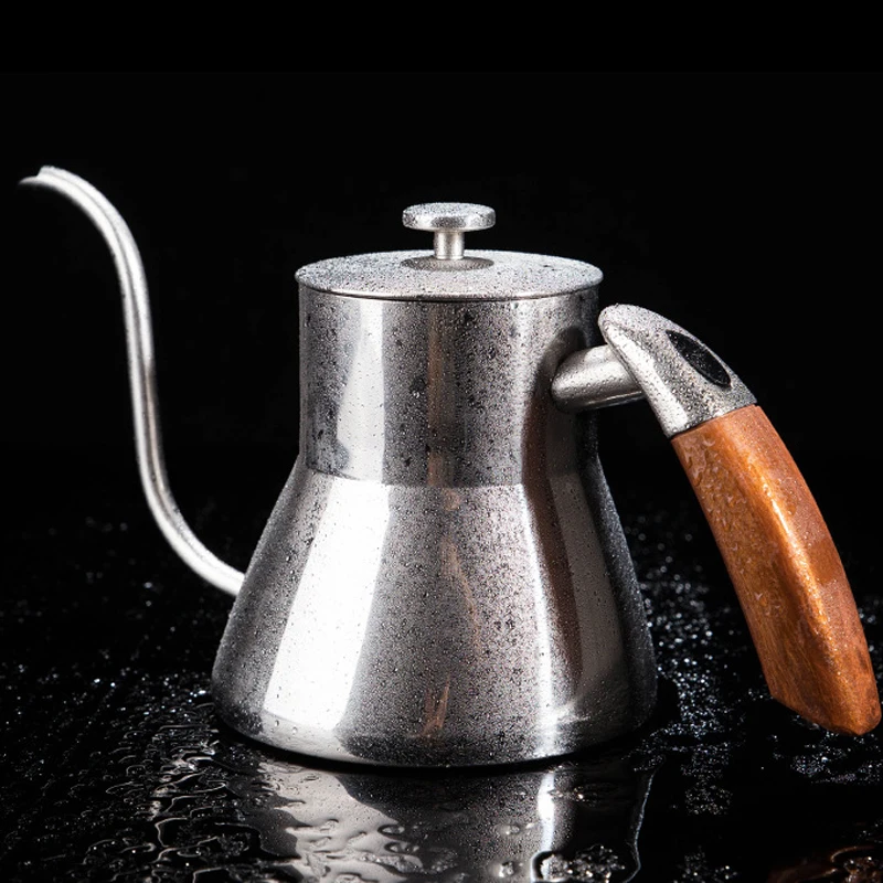 800 мл нержавеющая сталь Монтажный кронштейн ручной Пробивной горшок кофейники с