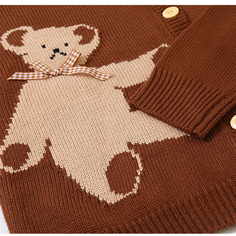 Модный винтажный Женский Осенний вязаный кардиган пальто коричневого цвета