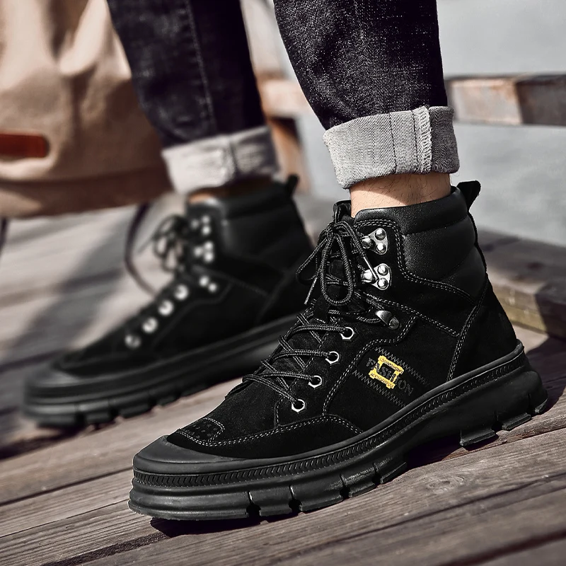 

Casual Male Shoe Men's Casual Running Shoes Mens Slip On Causal For Men Hot Sneakers Leather Man Shoe Black Fashion