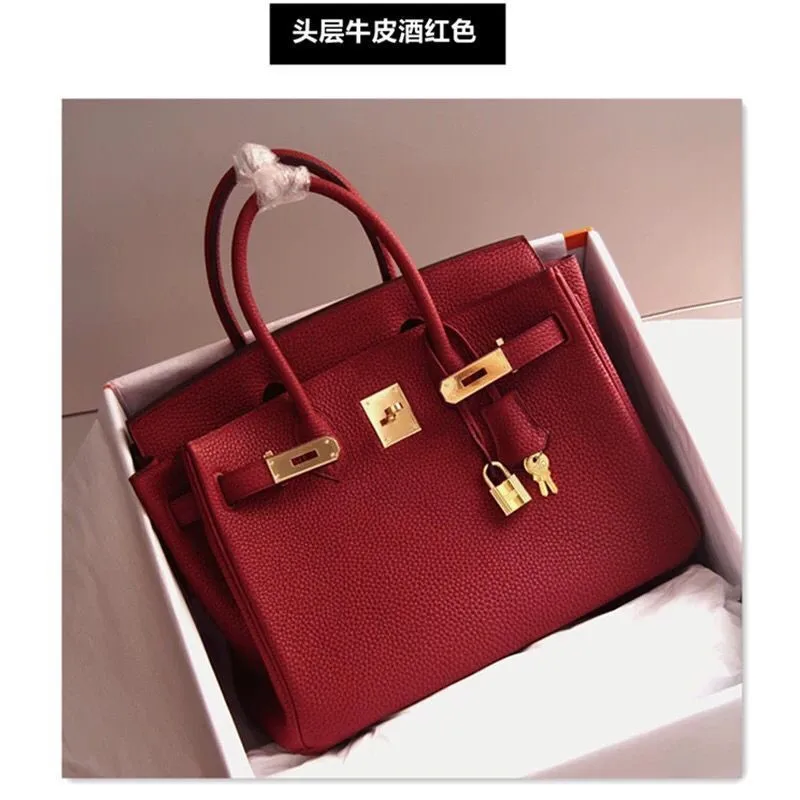 

2021 New Men's Bag Handbag Men's Leather Cross Style Briefcase Business One Shoulder Crossbody Simple Business Bag BBQX59-BBQX62