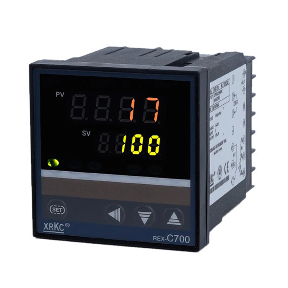 REX-C700 LED Dual Display PID Temperature Controller AC 220V REX C700 Thermostat SSR Relay Output