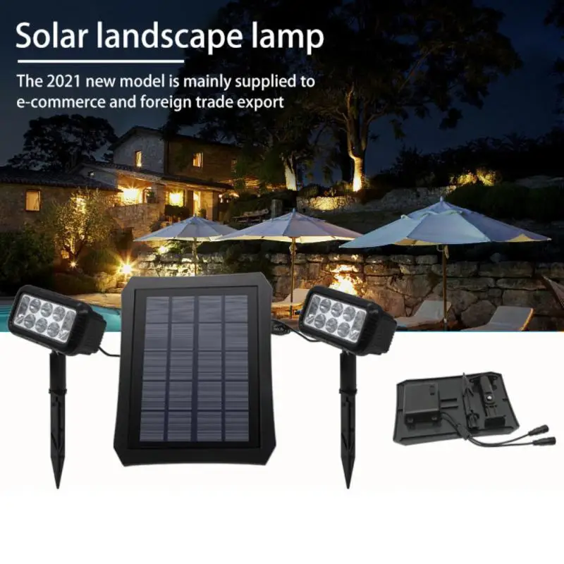 

Solar Powered Spotlight 3W Outdoor LED Lights Garden Path Landscape Lighting Waterproof IP65 Mini Flood Lawn Lamp Spike Light