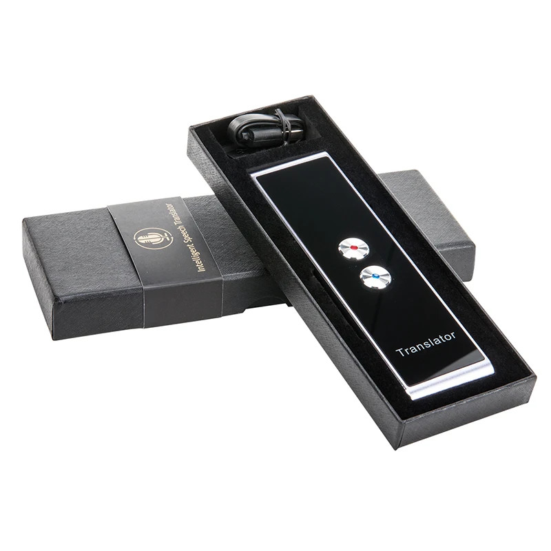 

Portable multi language Voice translator pocket smart translation Bluetooth receiver Real Time Two-Way instant translator