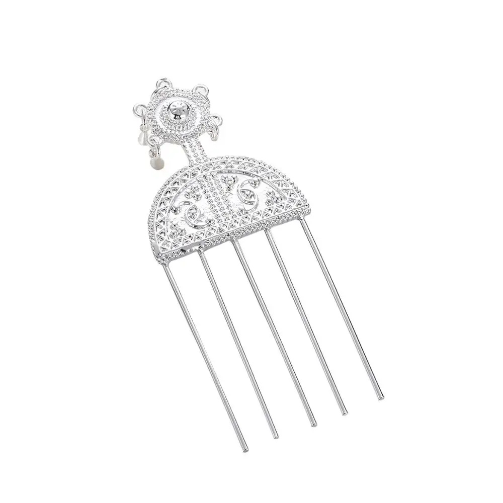 Эфиопские серебряные палочки для волос африканская девушка головной убор