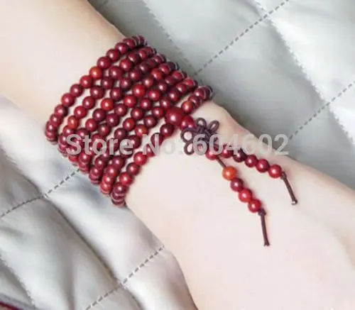 Тибетская буддистская молитва из красного сандалового дерева 216 5 мм|tibetan mala|mala
