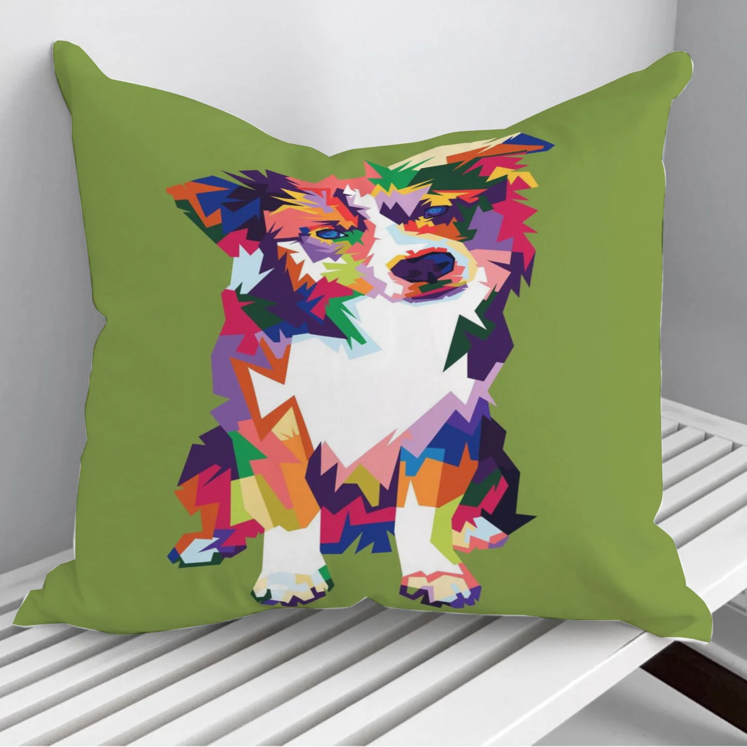 

Animals Dog FullColor Wpap Throw Pillows Cushion Cover On Sofa Home Decor 45*45cm 40*40cm Gift Pillowcase Cojines Dropshipping