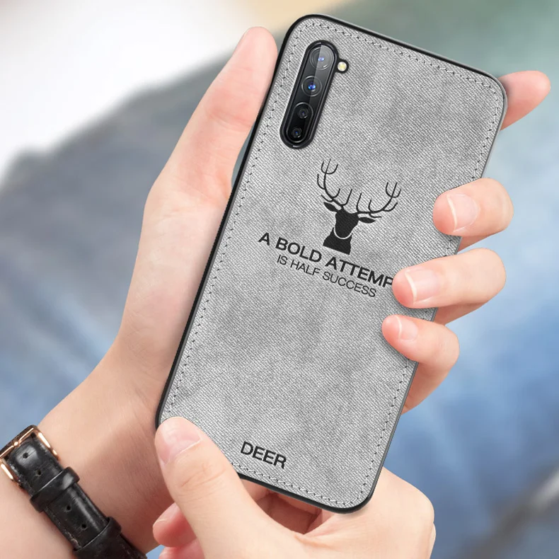 Ретро ткань текстура мягкий чехол для телефона OPPO Reno 3 Pro 2 Z 2Z 2F задний