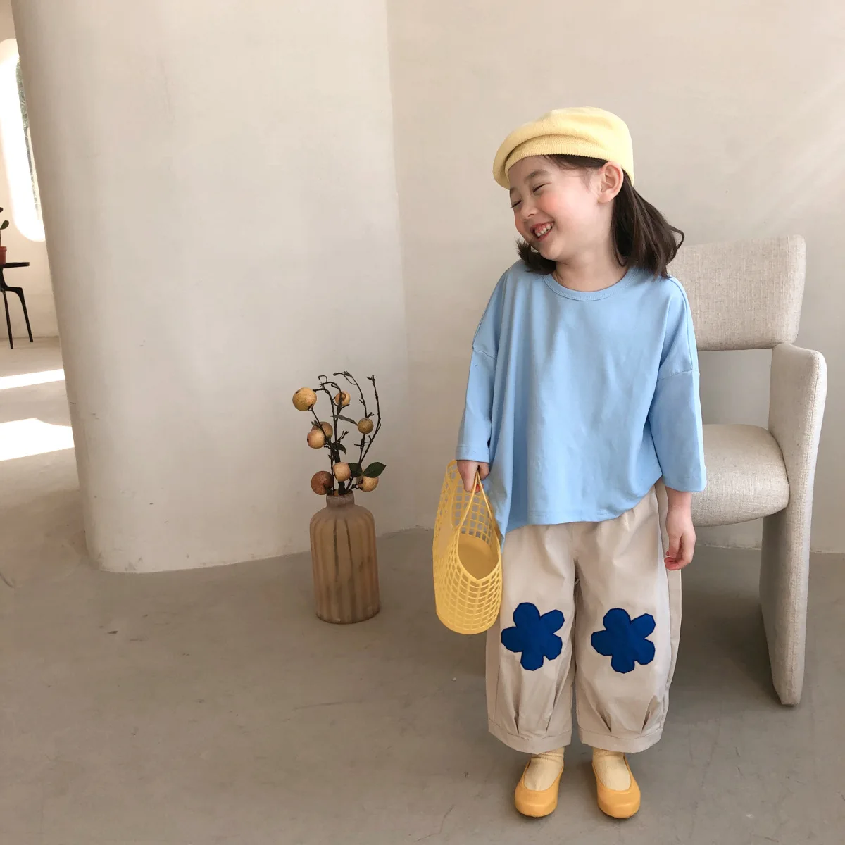 

Girls' Pants 2021 Spring New Kids T+Trousers Casual Loose Girls Clothes GIRLtwo pieces set Kids 2-9T Baby Clothes Outfit