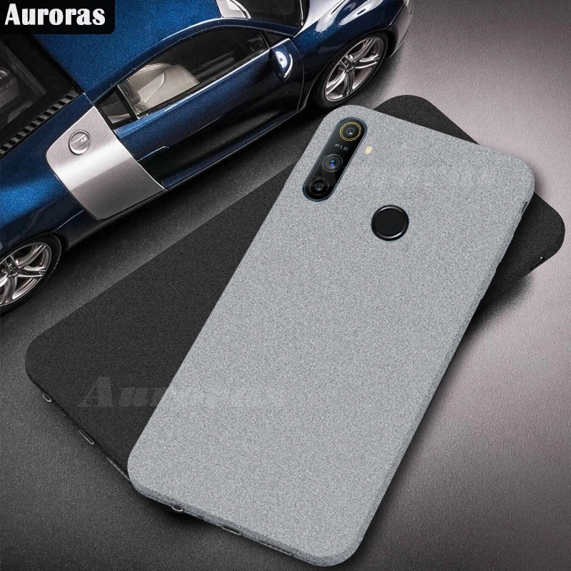 Силиконовый мягкий матовый чехол Auroras для Realme C3 полноразмерный защитный OPPO