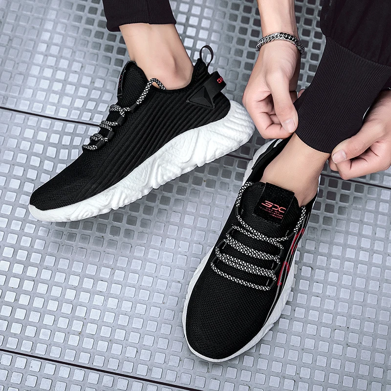 

Summer New Men's Running Shoes Breathable Lightweight Cross-border Sports Shoes Tide Shoes Wear-resistant Jogging Sports Shoes